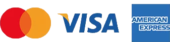 Visa, Mastercard, American Express